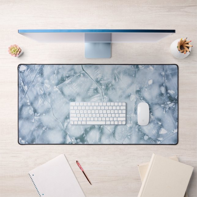 Cracked Ice Surface (Style 2) Oil Painting Desk Mat (Office 1)