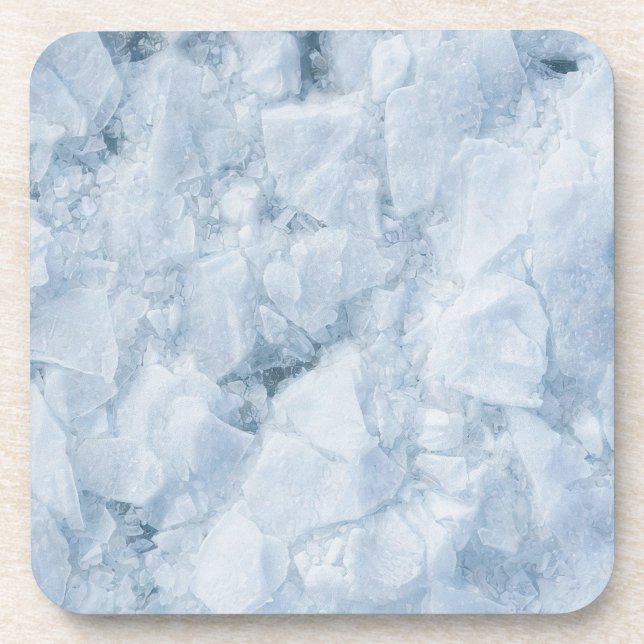 Cracked Ice Surface (Style 3) Oil Painting Coaster (Front)