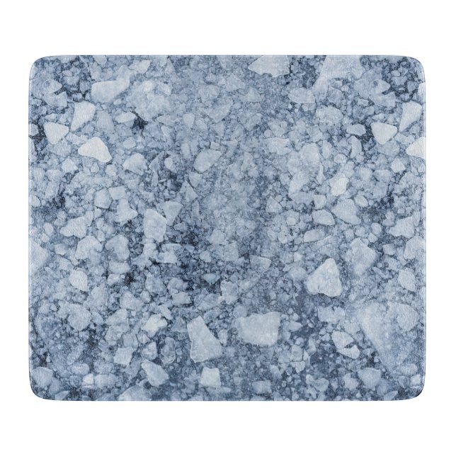 Cracked Ice Surface (Style 7) Oil Painting Cutting Board (Front)