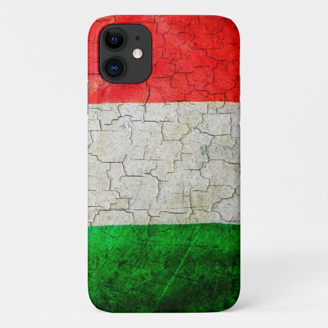 Cracked Italy flag Case-Mate iPhone Case (Back)