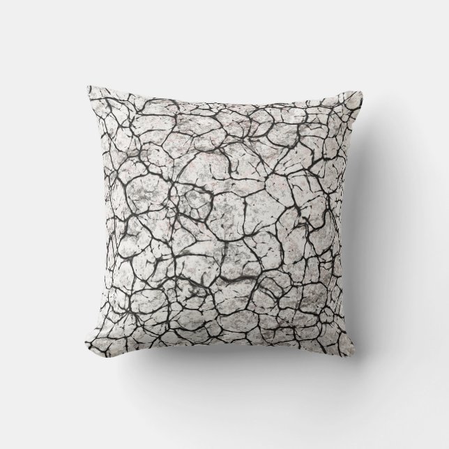 Cracked Marble Digital Pattern Cushion (Front)