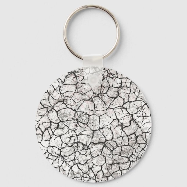 Cracked Marble Digital Pattern Key Ring (Front)