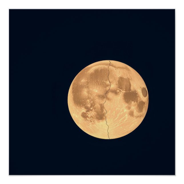 Cracked Moon Poster (Front)
