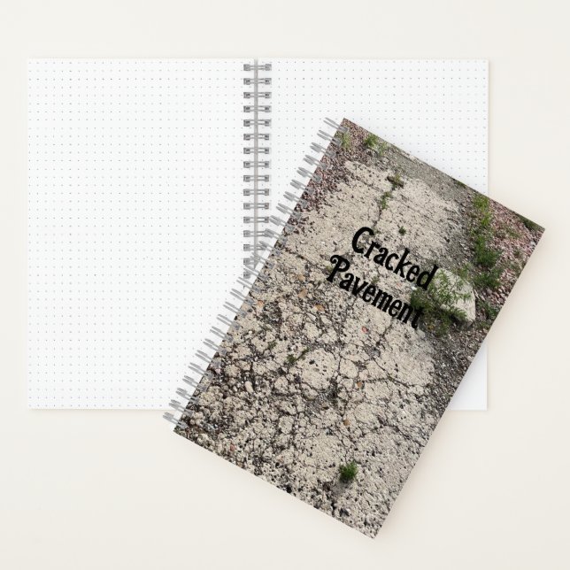 Cracked Pavement Bullet Journal Spiral Notebook (Inside)