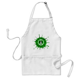 Cracked Peace Sign Standard Apron