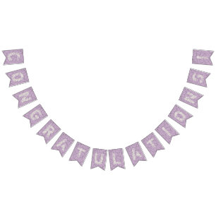 Cracked Purple Congratulations Bunting Party Flags