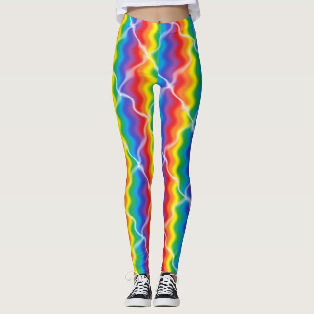Cracked Rainbow Leggings (Front)