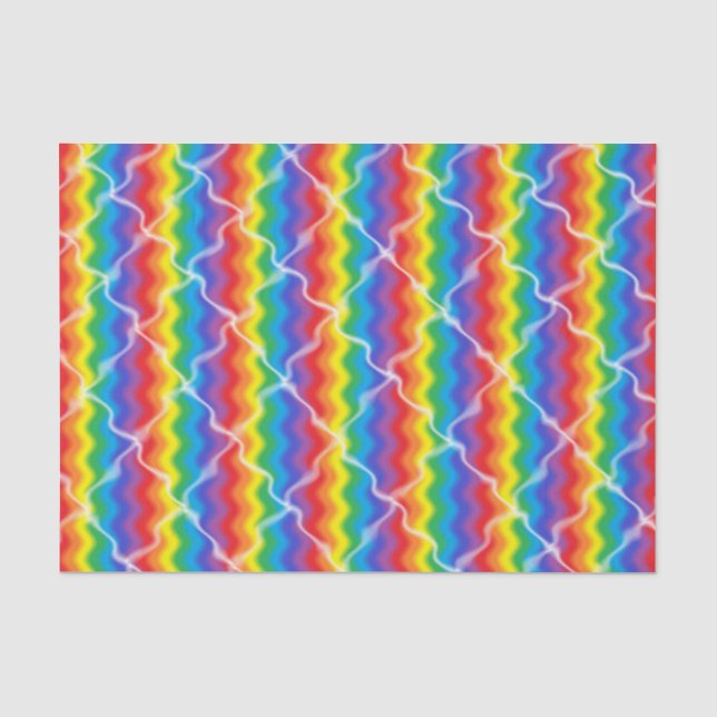 Cracked Rainbow Tissue Paper (Front)
