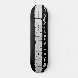 Cracked Road Paint Skateboard