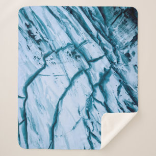 Cracked rock formation illustration sherpa blanket