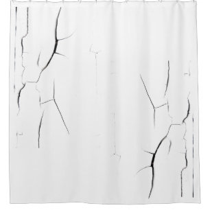 Cracked Shower Curtain