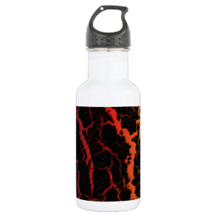 Cracked Space Lava - Black/Red/Gold 532 Ml Water Bottle