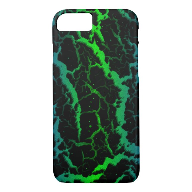 Cracked Space Lava - Blue/Green Case-Mate iPhone Case (Back)