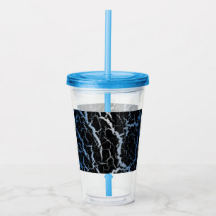 Cracked Space Lava - Blue/White Acrylic Tumbler