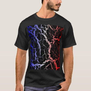Cracked Space Lava - Blue/White/Red T-Shirt