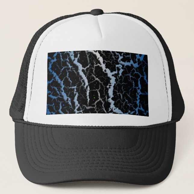 Cracked Space Lava - Blue/White Trucker Hat (Front)