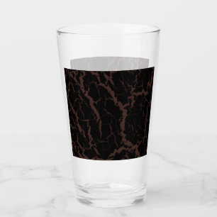 Cracked Space Lava - Brown Glass