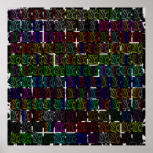 Cracked Space Lava Collection Poster