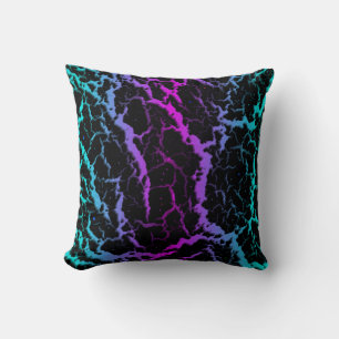 Cracked Space Lava - Cyan/Pink Cushion