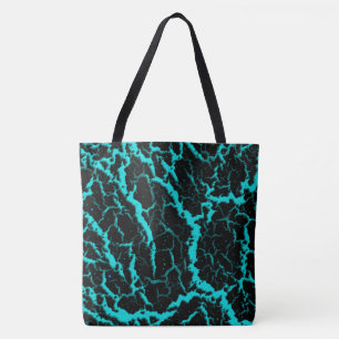 Cracked Space Lava - Cyan Tote Bag