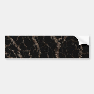 Cracked Space Lava - Glitter Brown Bumper Sticker