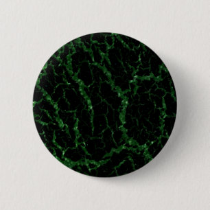Cracked Space Lava - Glitter Green 6 Cm Round Badge