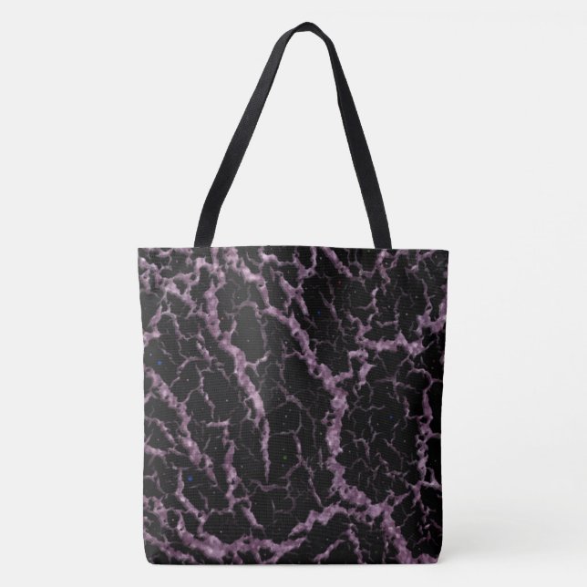 Cracked Space Lava - Glitter Pink Tote Bag (Front)