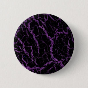 Cracked Space Lava - Glitter Purple 6 Cm Round Badge