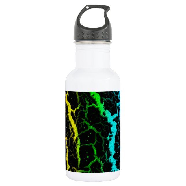 Cracked Space Lava - Light Spectrum 532 Ml Water Bottle (Front)
