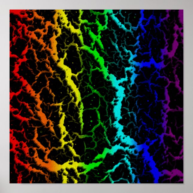 Cracked Space Lava - Light Spectrum Poster (Front)