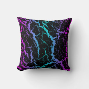 Cracked Space Lava - Pink/Cyan Cushion