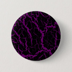 Cracked Space Lava - Purple 6 Cm Round Badge