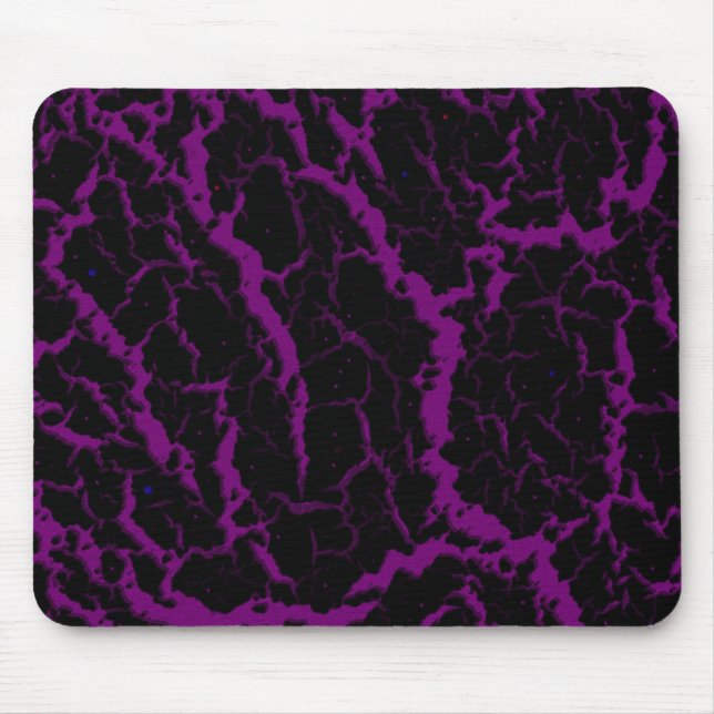 Cracked Space Lava - Purple Mouse Pad (Front)