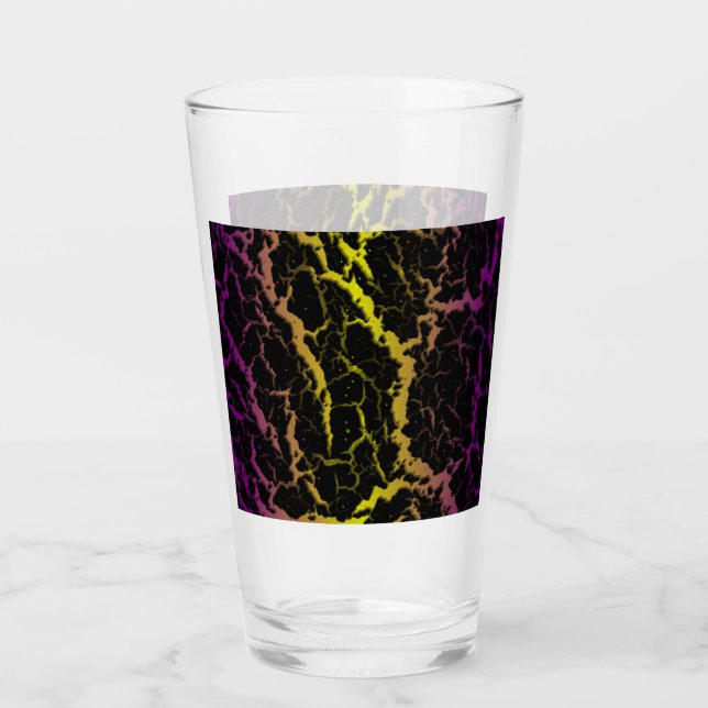 Cracked Space Lava - Purple/Yellow Glass (Front)