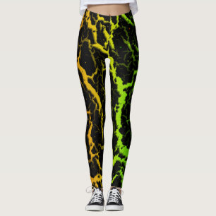 Cracked Space Lava - Rainbow ROYGB Leggings