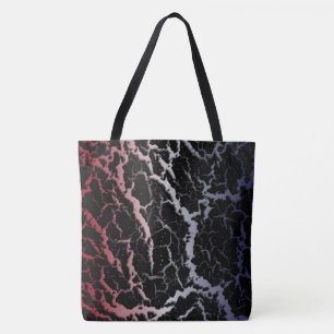Cracked Space Lava - Red/White/Blue Tote Bag