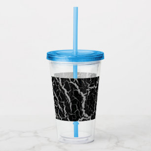 Cracked Space Lava - Silver Acrylic Tumbler