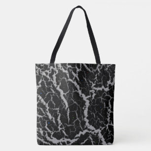 Cracked Space Lava - Silver Tote Bag