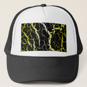 Cracked Space Lava - White/Yellow Trucker Hat
