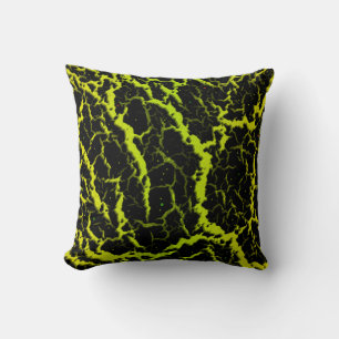 Cracked Space Lava - Yellow/Lime Cushion