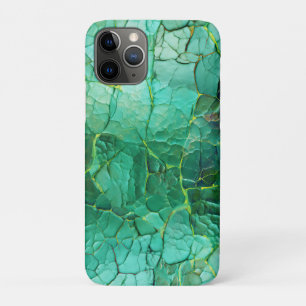 Cracked Texture in Shades of Green and Turquoise Case-Mate iPhone Case
