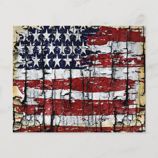 Cracked wood flag (Front)