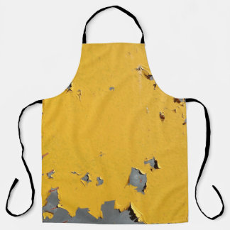 Cracked yellow metal: dirty texture. apron