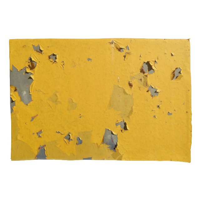 Cracked yellow metal: dirty texture. pillowcase (Front)