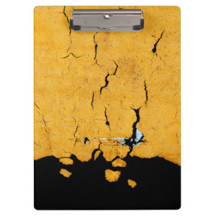 Cracked Yellow Road Paint Clipboard