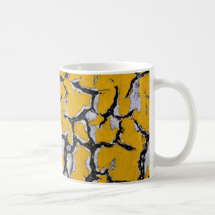 Cracked Yellow Road Paint Coffee Mug