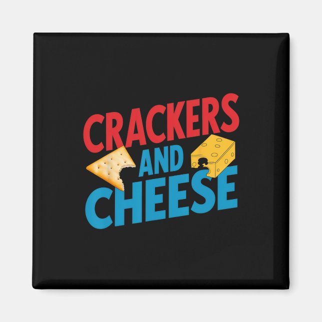 Crackers And Cheese Matching Vintage Halloween Cou Magnet (Front)