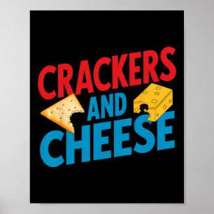 Crackers And Cheese Matching Vintage Halloween Cou Poster