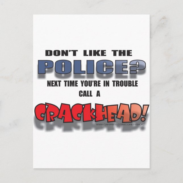 CRACKHEAD POSTCARD (Front)