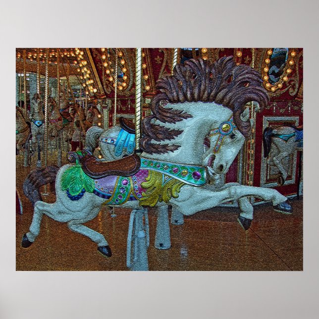 Crackle Merry-Go-Round Horse Poster (Front)